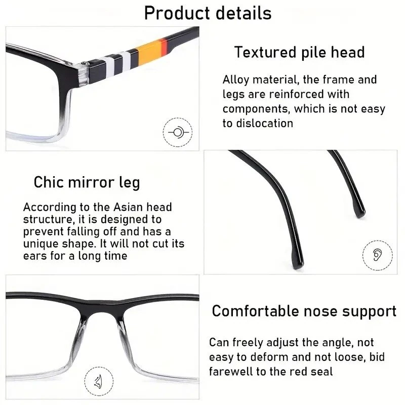 (image for) Ultralight Reading Glasses Anti-blue light Presbyopic Glasses For Women Men High Definition Comfortable Anti Eyestrain Glasses